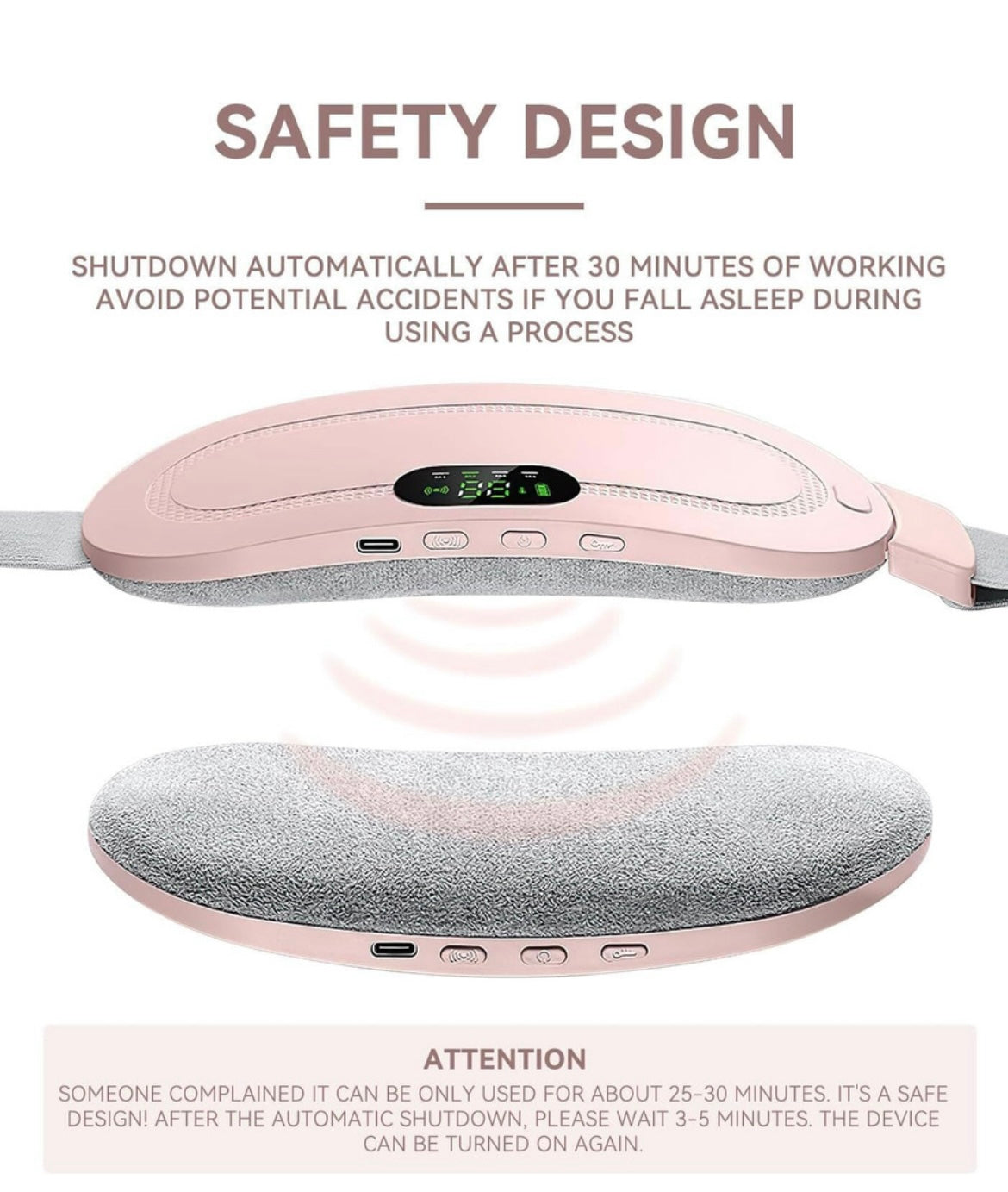 Electric Cordless Heating Pad – Period Pain & Cramp Relief Device