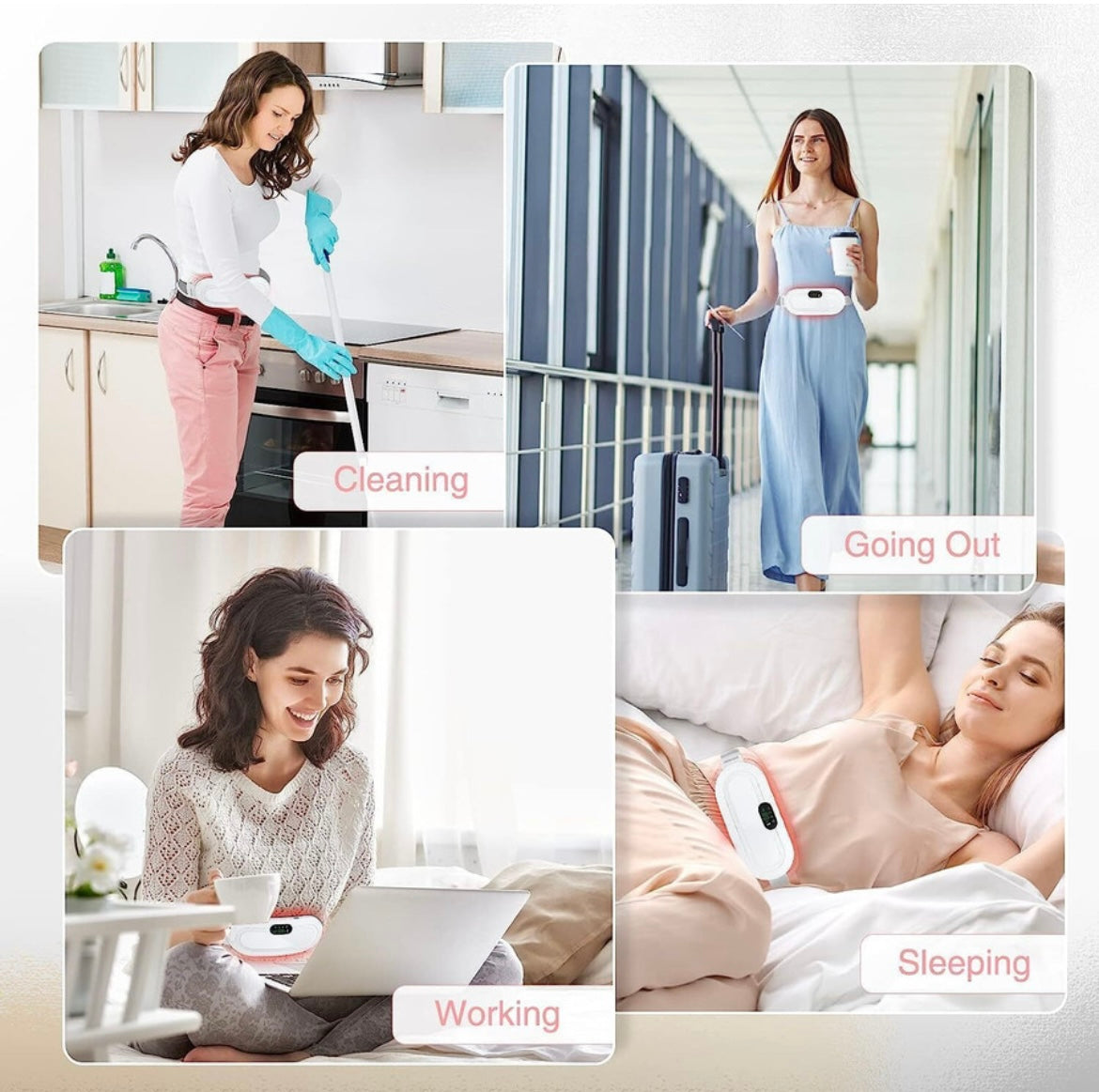 Electric Cordless Heating Pad – Period Pain & Cramp Relief Device